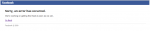 Facebook Sonunda Hata Verdi !