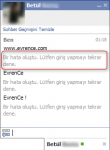 Facebook Sohbet Hatası !